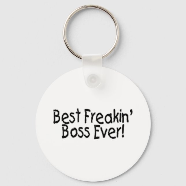 Chaveiro Melhor Chefe de Freakin Nunca (Frente)