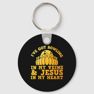 Chaveiro Melhor Design Boliche para Homens Mulheres Jesus C