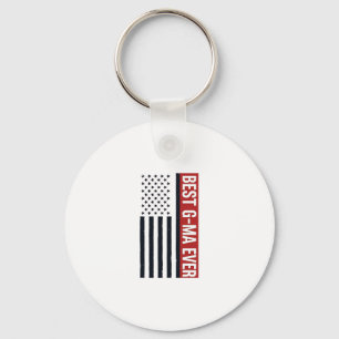 Chaveiro Melhor Design de Vetor de Bandeira Patriótica G-Ma