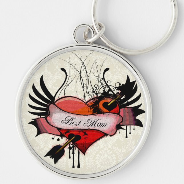 Chaveiro Melhor família Rainbow Prêmio da mãe (Frente)