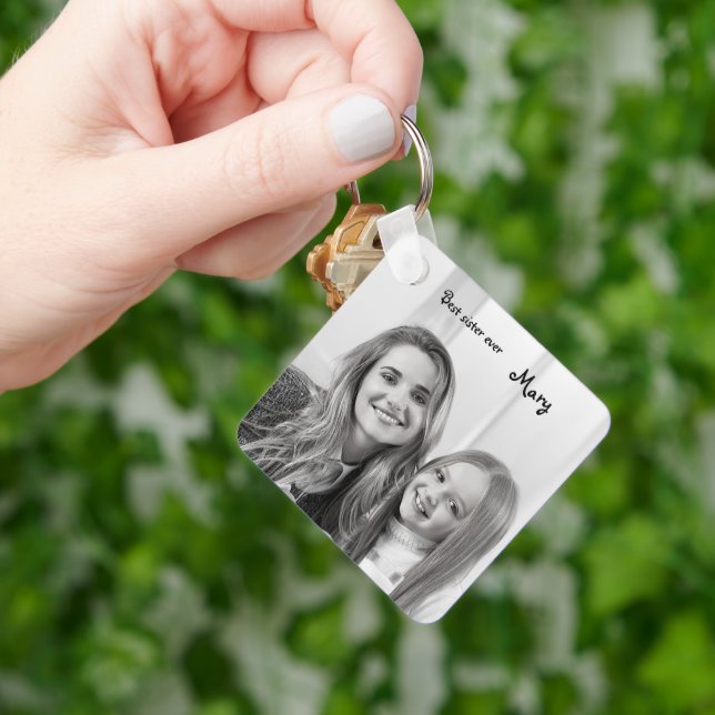 Chaveiro melhor foto da irmã do unicórnio branco (Mão)