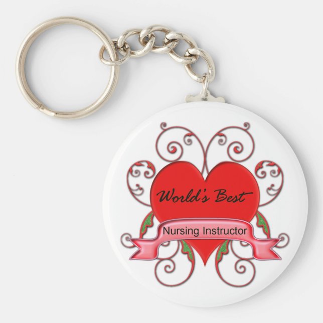Chaveiro Melhor Instrutor de Enfermagem do Mundo (Frente)