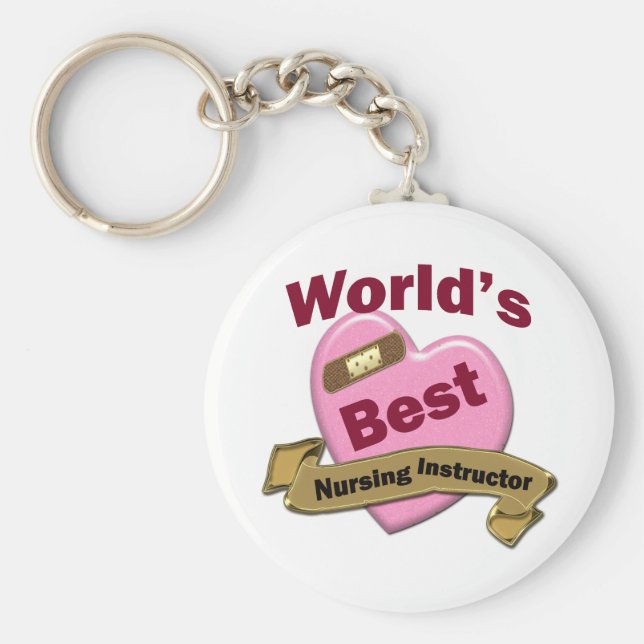 Chaveiro Melhor Instrutor de Enfermagem do Mundo (Frente)