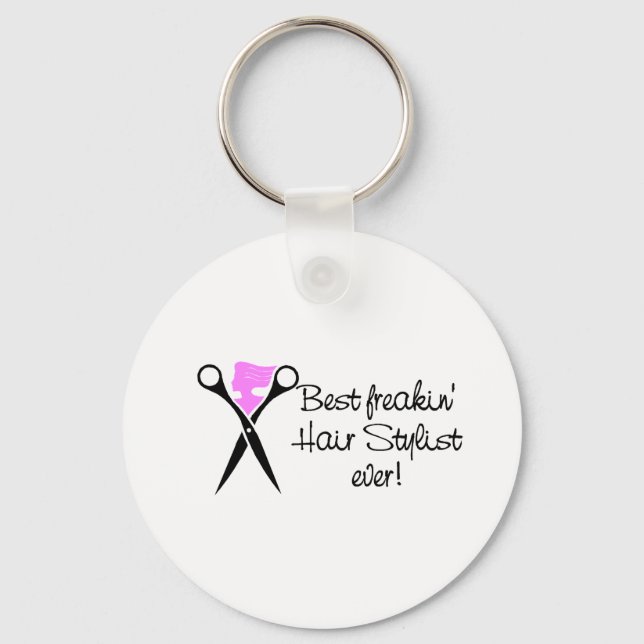 Chaveiro Melhor Lista de Cabelos de Freakin (Frente)