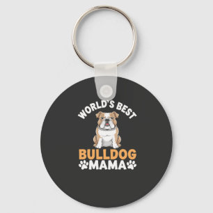 Chaveiro Melhor Mãe de Bulldog do Mundo