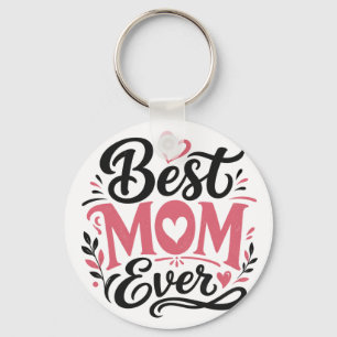 Chaveiro Melhor Mãe de Todas – Design de Tipografia de Cora