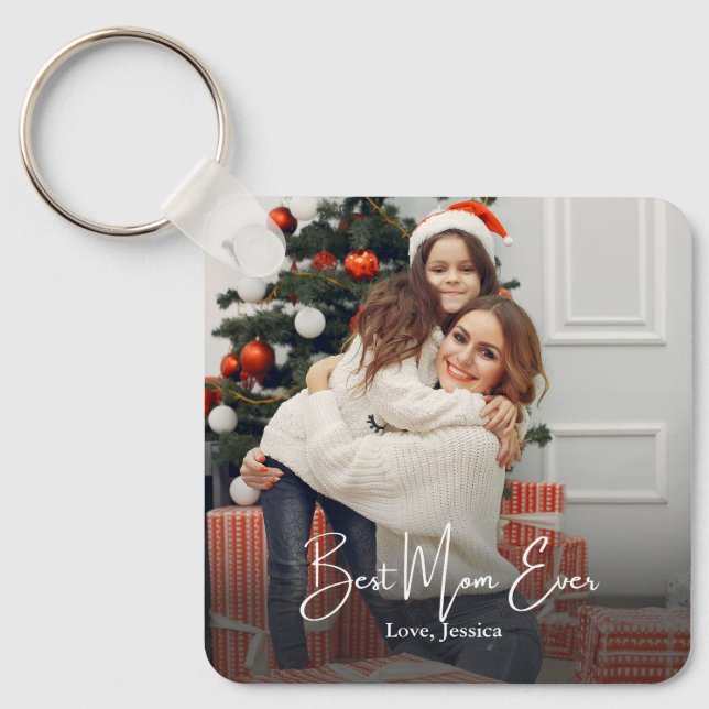 Chaveiro Melhor Mãe Já Personalizada Foto (Frente)