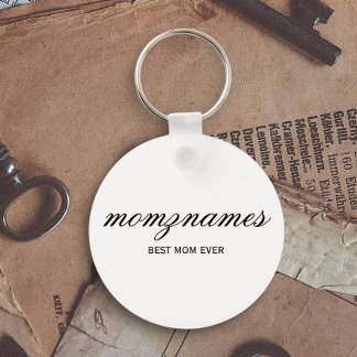 Chaveiro Melhor Mãe Personalizada Nome De Caligrafia