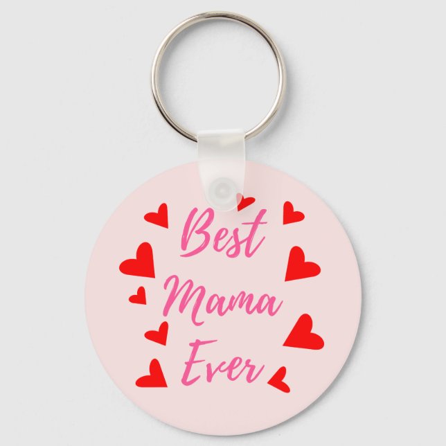 Chaveiro Melhor Mamãe de Todos os Tempos - Presente do Dia  (Frente)