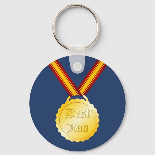 Chaveiro Melhor Medalha de Pai Dia do Pai (Frente)