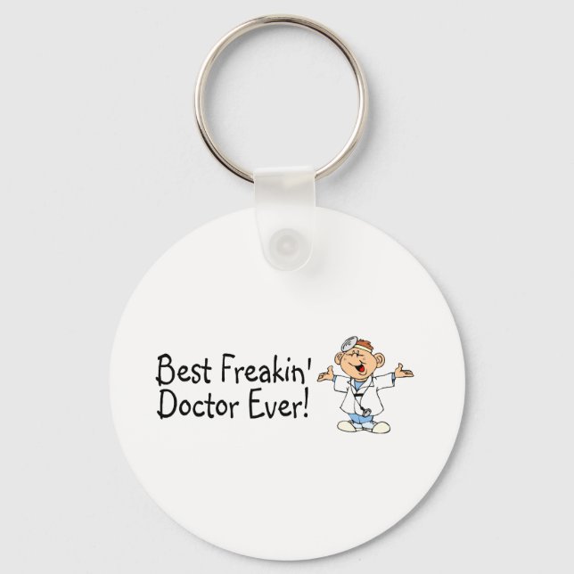 Chaveiro Melhor Médico de Feaking Nunca (Frente)