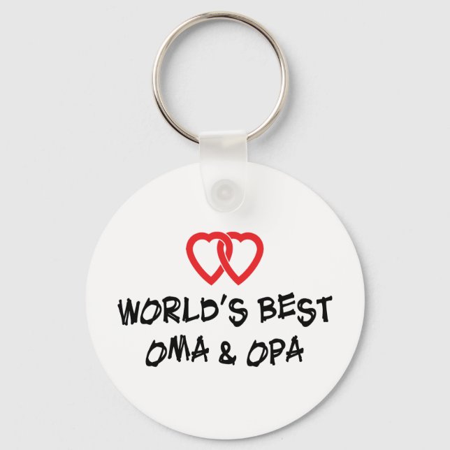 Chaveiro Melhor Oma e Opa do Mundo (Frente)