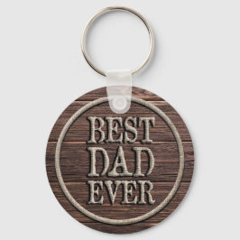 Chaveiro Melhor Pai Alguma Vez Russo Burlap & Wood