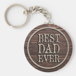 Chaveiro Melhor Pai Alguma Vez Russo Burlap & Wood