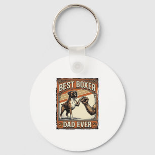 Chaveiro Melhor Pai Boxer de Todos os Tempos Vintage Pai de