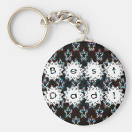 Chaveiro Melhor Pai com estrelas Neon