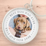 Chaveiro Melhor Pai De Cachorro Alguma Vez Elegante Foto Pe<br><div class="desc">Este design simples e clássico é composto por tipografia serif e adiciona uma foto personalizada.</div>