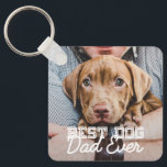 Chaveiro Melhor Pai De Cachorro Alguma Vez Personalizado Fo<br><div class="desc">Este design simples e clássico é composto por tipografia serif e adiciona uma foto personalizada</div>