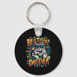 Chaveiro Melhor Pai De Gato Alguma Camisa Dia de os pais Pa