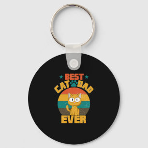 Chaveiro Melhor Pai De Gato Alguma Vez T-Shirt Engraçado Pa