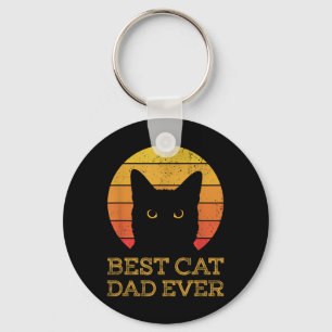 Chaveiro Melhor Pai de Gato Vintage Divertido Dia dos Pais
