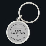 Chaveiro Melhor Pai de Nomes Personalizados de Cinza Negra<br><div class="desc">O Melhor Pai Alguma Vez Personalizado Nomes Cinza Preta. Um presente para trazer o pai do bom fator para o Dia de os pais, aniversário, Natal ou qualquer ocasião. Totalmente personalizável. Nomes de crianças, e palavras de orgulho donos do melhor pai de sempre que você quiser, e nome de pai...</div>