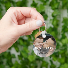 Chaveiro Melhor Pai de Tipografia Foto do Dia do Pai