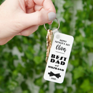 Chaveiro Melhor Pai e Marido Black Tie Elegante