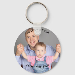 Chaveiro Melhor pai já Personalizada Foto que eu te amo di