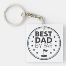 Melhor Pai Pelo Par Desenho de Crachá de Golfe