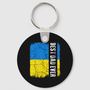 Chaveiro Melhor Pai Ucraniano de Todos os Tempos Bandeira d