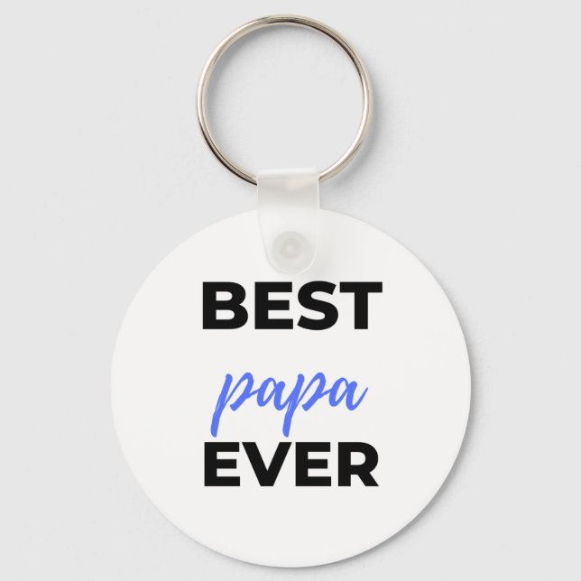 Chaveiro Melhor Papa Ever Bl (Frente)