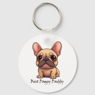 Chaveiro Melhor Papai Cachorrinho Bulldog Francês Pet Cacho