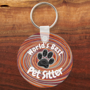 Chaveiro Melhor Pet Sitter Pet Sitter Pw Pw Imprima cuidado