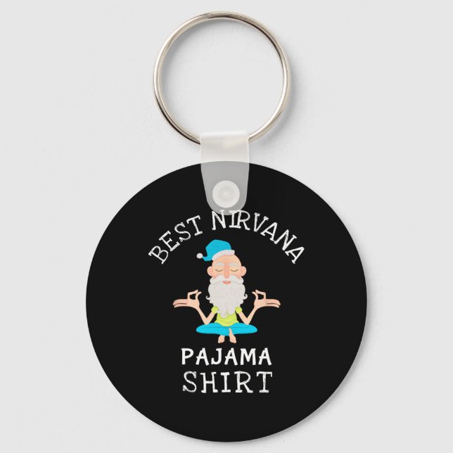 Chaveiro Melhor Pijama Nirvana Para Yoga E Relaxamento  (Frente)