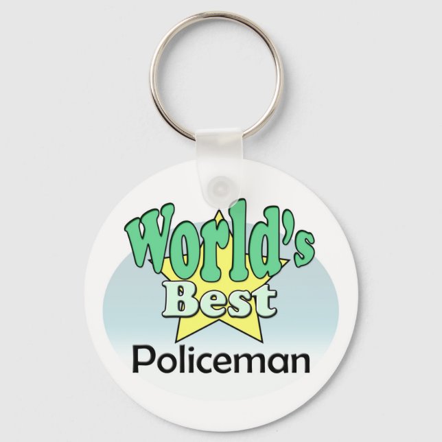 Chaveiro Melhor Policial do Mundo (Frente)