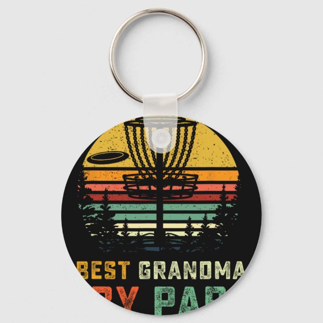 Chaveiro Melhor Presente de Disc Golf para Avó Discos de Fr (Frente)