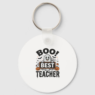 Chaveiro Melhor Professor Boo Design de Halloween Vintage p