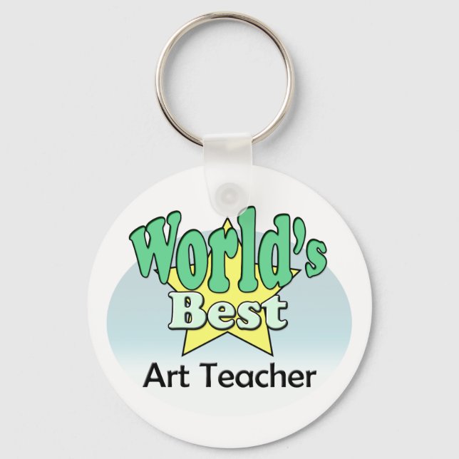 Chaveiro Melhor Professora de Arte do Mundo (Frente)