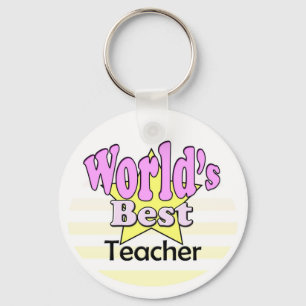 Chaveiro Melhor Professora do Mundo (Mulher)