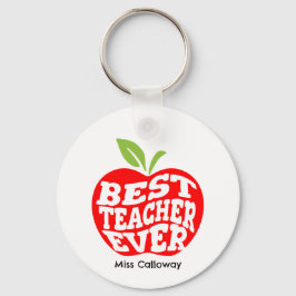 Chaveiro Melhor Professora Personalizada De Sempre
