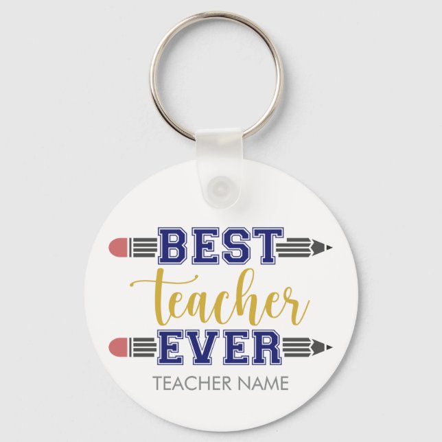 Chaveiro Melhor Professora Personalizada De Todos Os tempos (Frente)