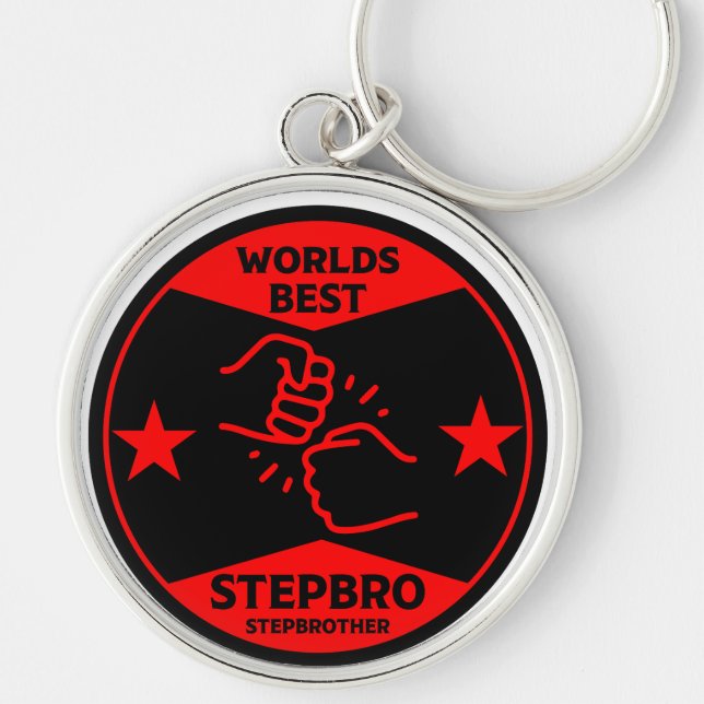 Chaveiro Melhor Stepirmão do Mundo (Frente)