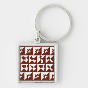 Chaveiro Melhor texto selvagem do Pai em vermelho