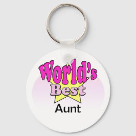 Chaveiro Melhor Tia do Mundo