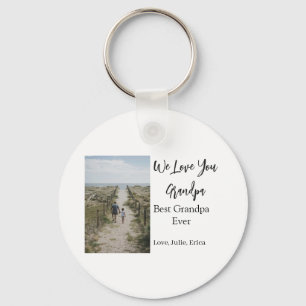 Chaveiro melhor vovô de todos os avós com fotos clássicas