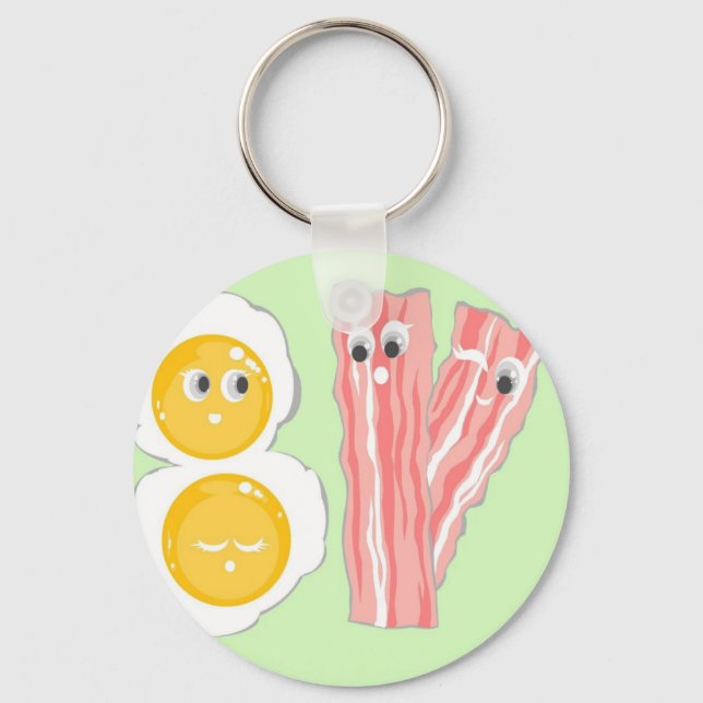 Chaveiro Melhores Amigos para o KAWAII BACON E OVOS BFF (Frente)