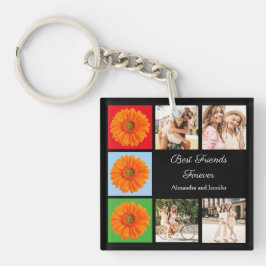 Chaveiro Melhores amigos personalizados para sempre colagem