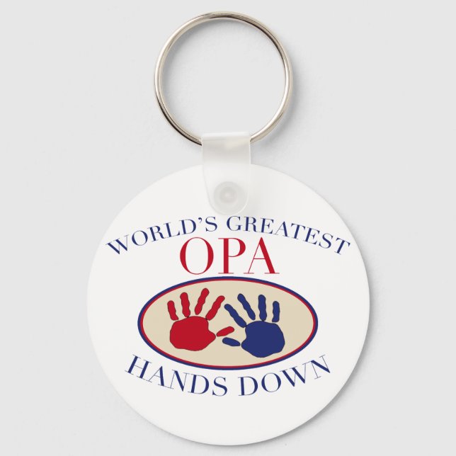 Chaveiro Melhores Mãos De Opa Para Baixo (Frente)