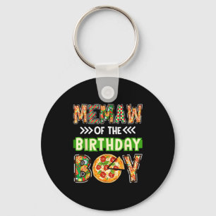Chaveiro Memaw do menino aniversariante amante de pizza fes